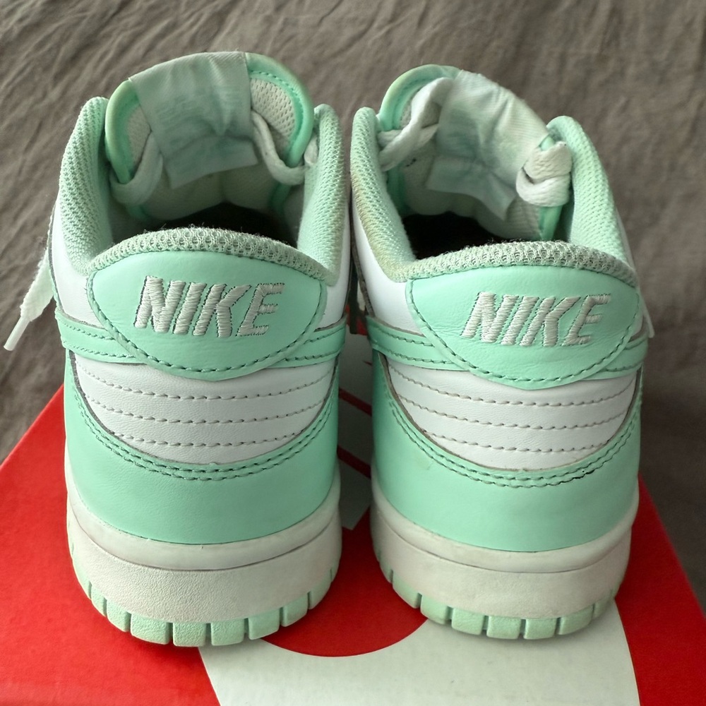 Nike Dunk Low GS Big Kids (FZ3534-100) “Mint Foam” - Picture 6 of 12